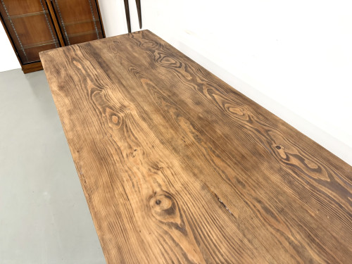 Grande Table de Ferme XXL en Pin – Pieds Fuseaux – L367 cm, vue 11