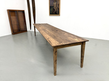 Grande Table de Ferme XXL en Pin – Pieds Fuseaux – L367 cm, vue 20