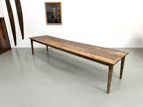 Grande Table de Ferme XXL en Pin – Pieds Fuseaux – L367 cm, vue 22