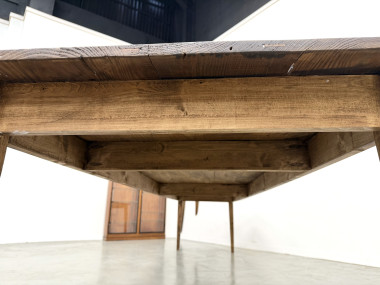 Grande Table de Ferme XXL en Pin – Pieds Fuseaux – L367 cm, vue 26