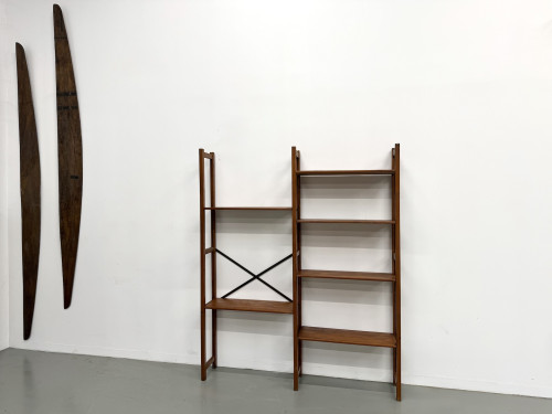 Bibliothèque Moderniste XXL en Pin Massif – Design Années 50 – L164 cm, vue 1