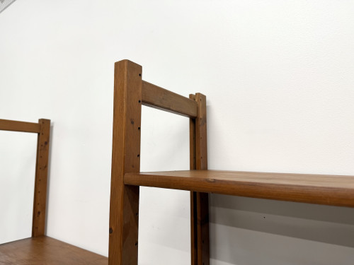 Bibliothèque Moderniste XXL en Pin Massif – Design Années 50 – L164 cm, vue 9