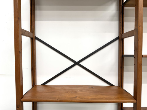 Bibliothèque Moderniste XXL en Pin Massif – Design Années 50 – L164 cm, vue 14
