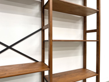 Bibliothèque Moderniste XXL en Pin Massif – Design Années 50 – L164 cm, vue 15