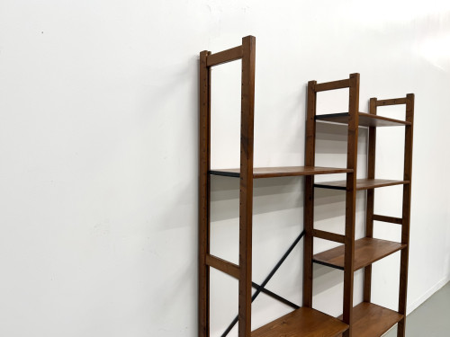 Bibliothèque Moderniste XXL en Pin Massif – Design Années 50 – L164 cm, vue 17