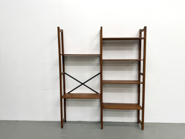 Bibliothèque Moderniste XXL en Pin Massif – Design Années 50 – L164 cm, vue 19