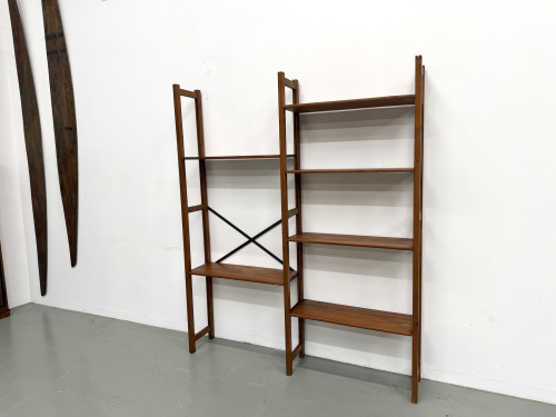 Bibliothèque Moderniste XXL en Pin Massif – Design Années 50 – L164 cm, vue 20