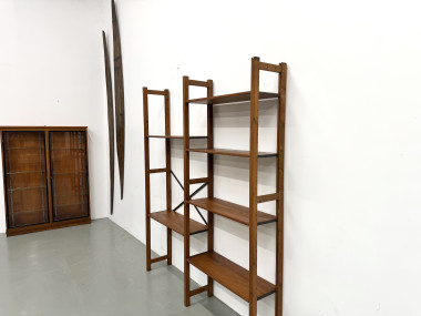 Bibliothèque Moderniste XXL en Pin Massif – Design Années 50 – L164 cm, vue 22