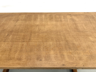 Table Architecturale Moderniste en Chêne Massif – Plateau Épais L200 cm, vue 9