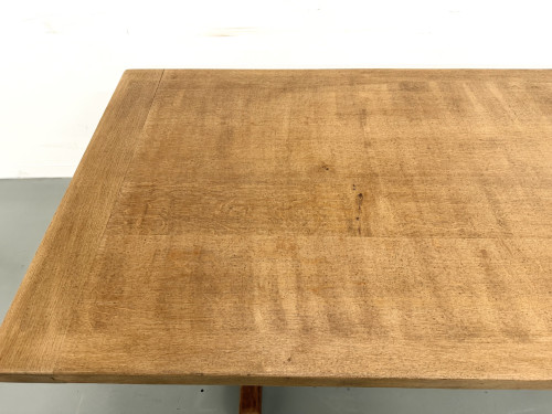 Table Architecturale Moderniste en Chêne Massif – Plateau Épais L200 cm, vue 10