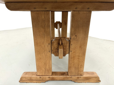 Table Architecturale Moderniste en Chêne Massif – Plateau Épais L200 cm, vue 16