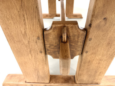 Table Architecturale Moderniste en Chêne Massif – Plateau Épais L200 cm, vue 17