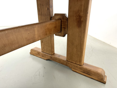 Table Architecturale Moderniste en Chêne Massif – Plateau Épais L200 cm, vue 20