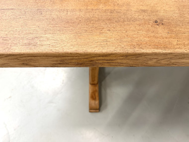 Table Architecturale Moderniste en Chêne Massif – Plateau Épais L200 cm, vue 21