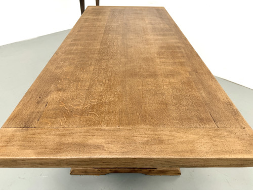 Table Architecturale Moderniste en Chêne Massif – Plateau Épais L200 cm, vue 23