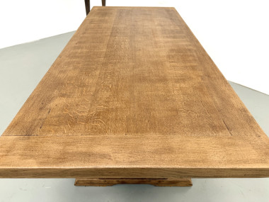Table Architecturale Moderniste en Chêne Massif – Plateau Épais L200 cm, vue 23