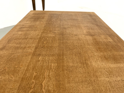 Table Architecturale Moderniste en Chêne Massif – Plateau Épais L200 cm, vue 25