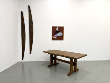 Table Architecturale Moderniste en Chêne Massif – Plateau Épais L200 cm, vue 26