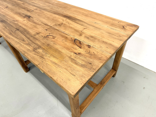 Table de Ferme "Meuble de Métier" en Pin – 8 Tiroirs (L221 cm), vue 7