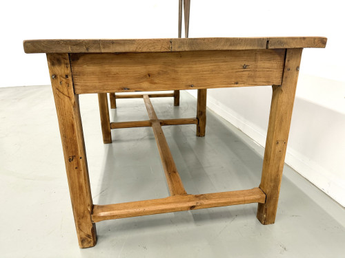 Table de Ferme "Meuble de Métier" en Pin – 8 Tiroirs (L221 cm), vue 9