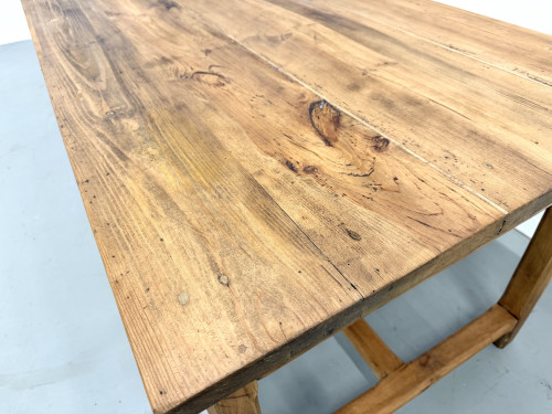 Table de Ferme "Meuble de Métier" en Pin – 8 Tiroirs (L221 cm), vue 12