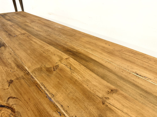 Table de Ferme "Meuble de Métier" en Pin – 8 Tiroirs (L221 cm), vue 13