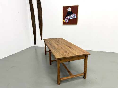 Table de Ferme "Meuble de Métier" en Pin – 8 Tiroirs (L221 cm), vue 22