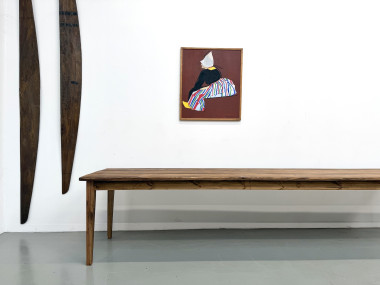 Table de Ferme XXL 3,60m en Pin Ancien – Pieds Fuseaux & Vernis Satiné, vue 4