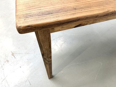 Table de Ferme XXL 3,60m en Pin Ancien – Pieds Fuseaux & Vernis Satiné, vue 20