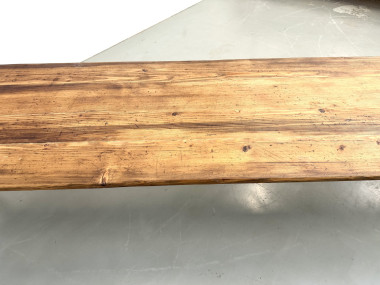 Table de Ferme XXL 3,60m en Pin Ancien – Pieds Fuseaux & Vernis Satiné, vue 27