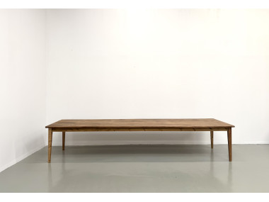 Grande Table de Ferme XXL 4 Mètres en Châtaignier Massif, vue 2