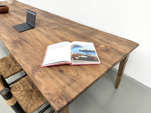 Grande Table de Ferme XXL 4 Mètres en Châtaignier Massif, vue 14