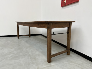Table de ferme, fin XIXème en cerisier massif, vue 4