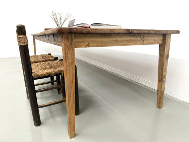 Grande Table de Ferme XXL 4 Mètres en Châtaignier Massif, vue 17
