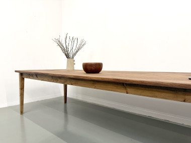 Grande Table de Ferme XXL 4 Mètres en Châtaignier Massif, vue 20