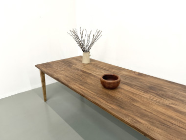 Grande Table de Ferme XXL 4 Mètres en Châtaignier Massif, vue 21