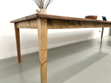 Grande Table de Ferme XXL 4 Mètres en Châtaignier Massif, vue 24