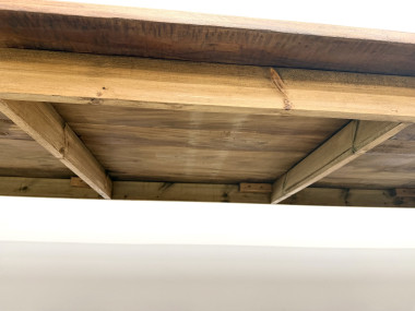 Grande Table de Ferme XXL 4 Mètres en Châtaignier Massif, vue 33