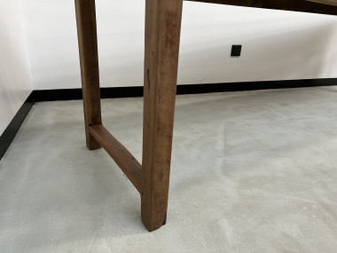 Table de ferme, fin XIXème en cerisier massif, vue 11