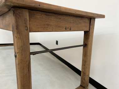 Table de ferme, fin XIXème en cerisier massif, vue 14
