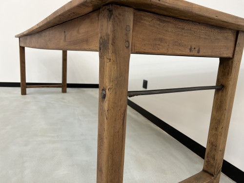 Table de ferme, fin XIXème en cerisier massif, vue 15