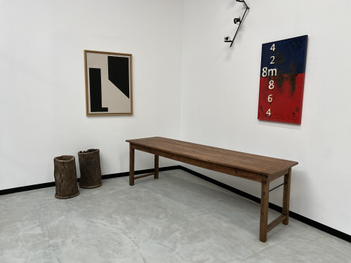 Table de ferme, fin XIXème en cerisier massif, vue 17
