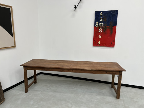 Table de ferme, fin XIXème en cerisier massif, vue 19