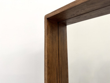 Miroir moderniste carré en bois — Style scandinave, Années 70, vue 9