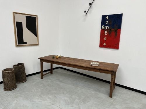 Table de ferme, fin XIXème en cerisier massif, vue 20