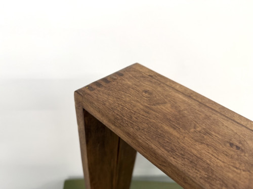 Miroir moderniste carré en bois — Style scandinave, Années 70, vue 11