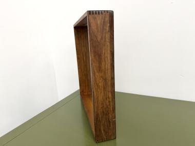 Miroir moderniste carré en bois — Style scandinave, Années 70, vue 12