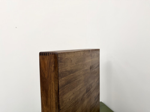 Miroir moderniste carré en bois — Style scandinave, Années 70, vue 13