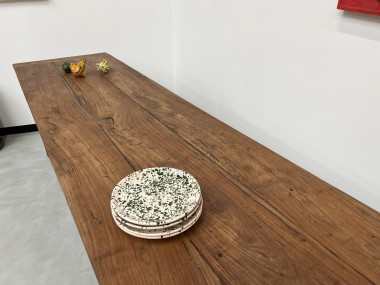 Table de ferme, fin XIXème en cerisier massif, vue 21