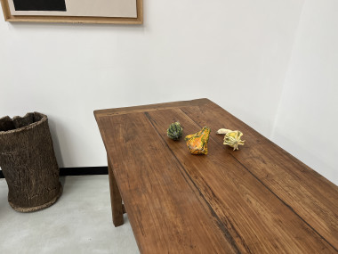 Table de ferme, fin XIXème en cerisier massif, vue 22